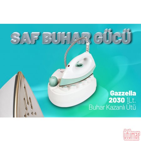 Gazzella süper mini 1litre 2030 ev tipi kazanlı ütü 2.5 bar ÇEYİZ ÜTÜSÜ